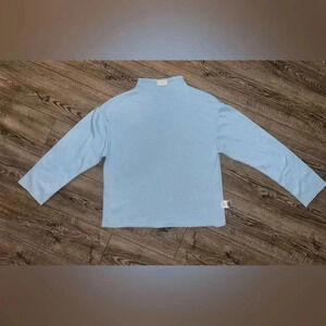 Anthropologie T.La blue mock neck sweatshirt